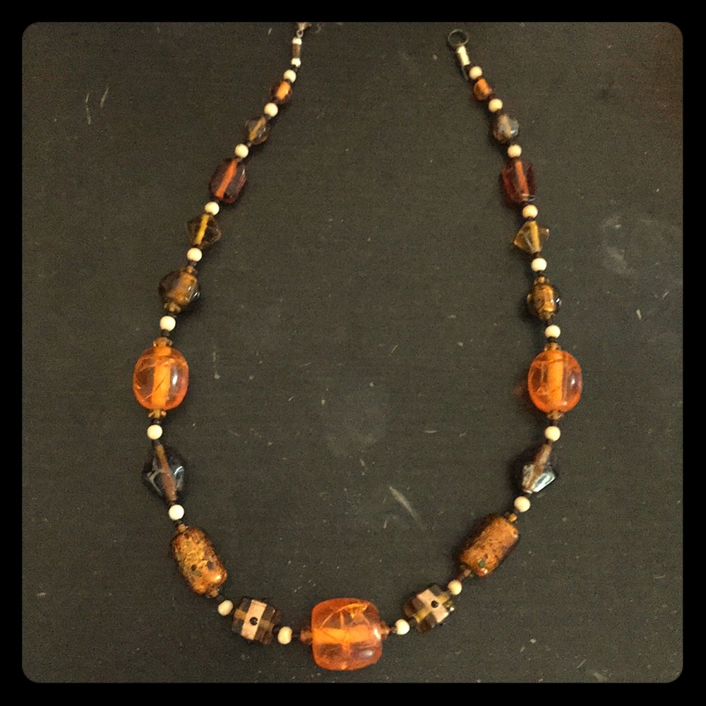 Orange/Bronze Colored Necklace